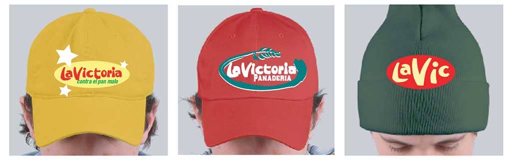 La Victoria Caps Comp.  Panaderia Branding
